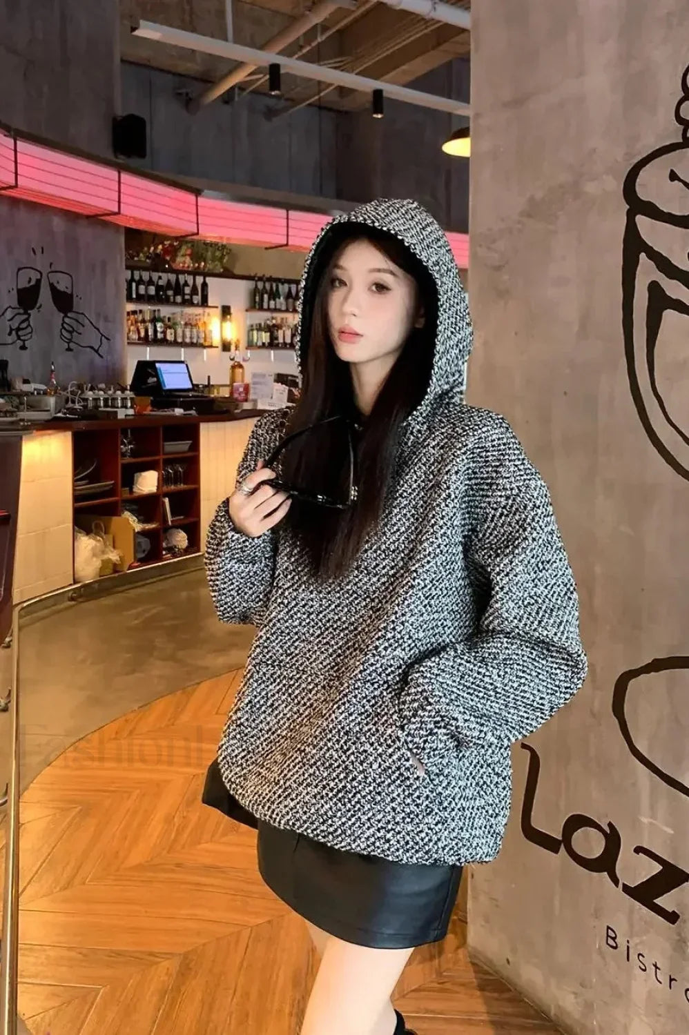 Loose Fit Thick Hooded Hoodie