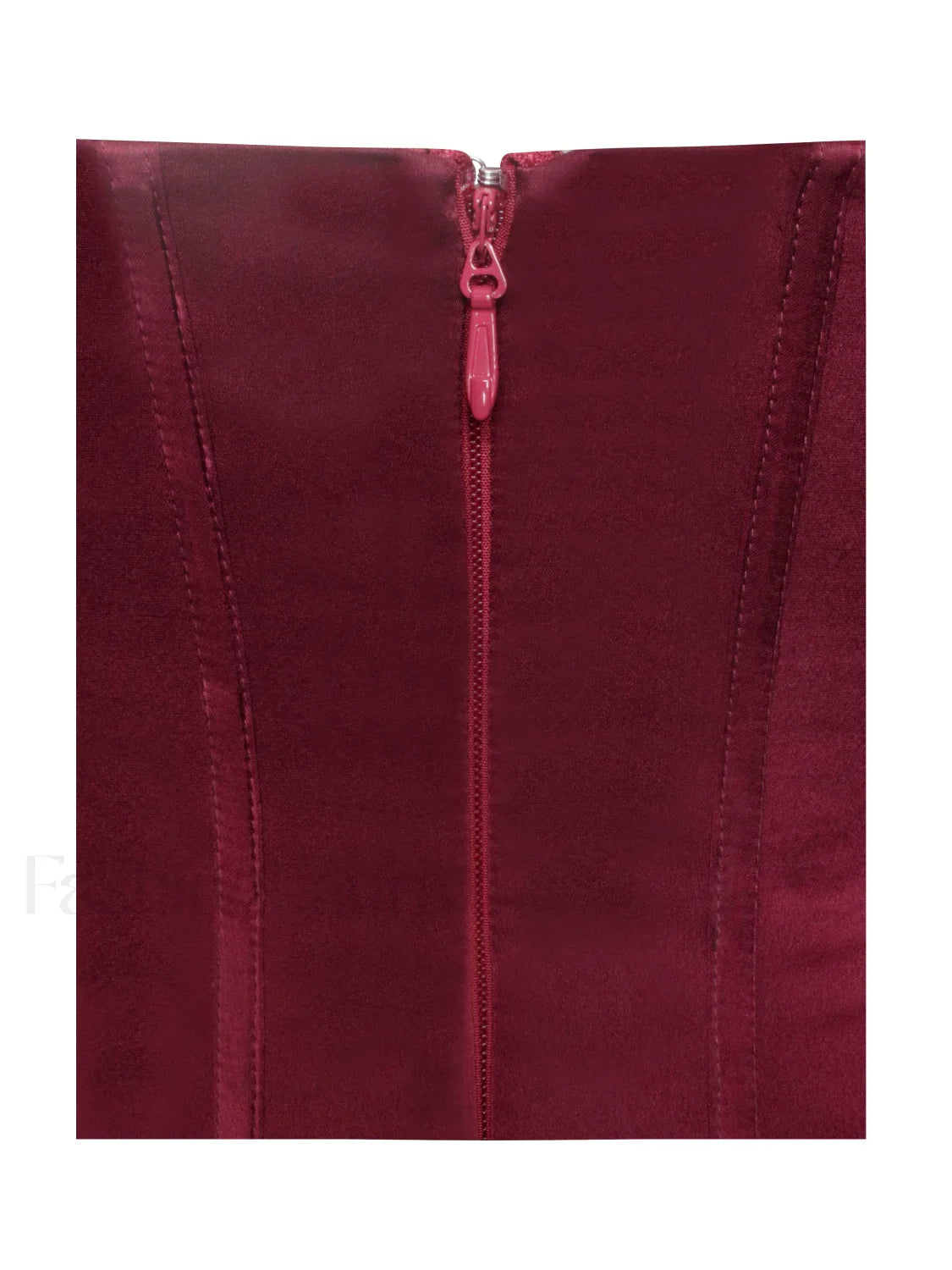 Lucinda Burgundy Satin Charming Lace Corset Maxi Dress