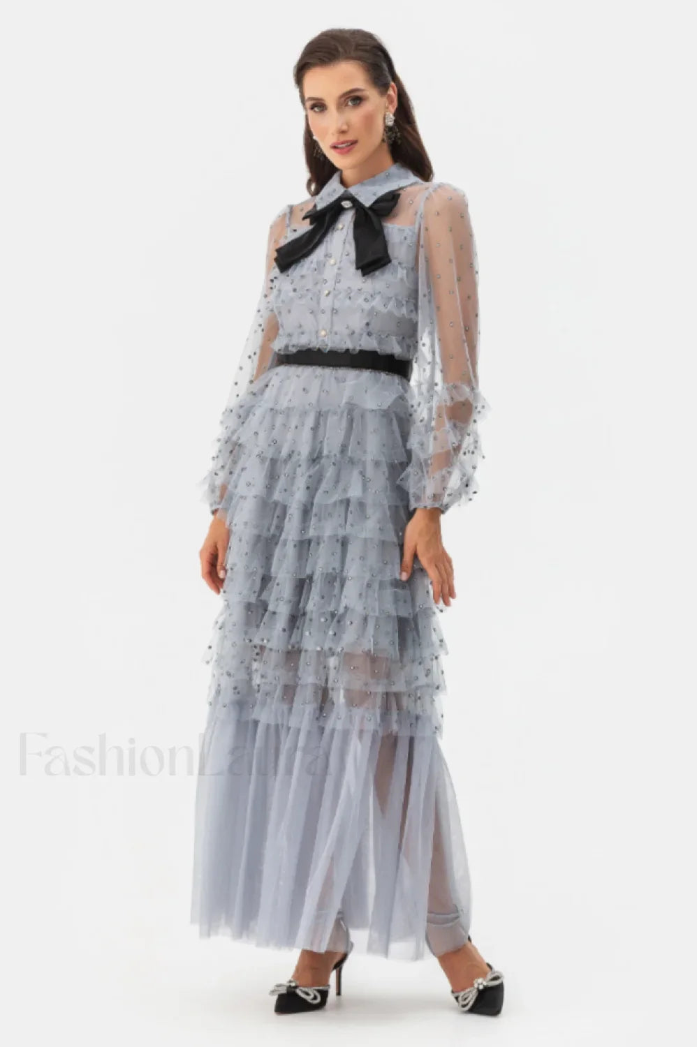 Maddison Polka Stylish Dot Maxi Dress