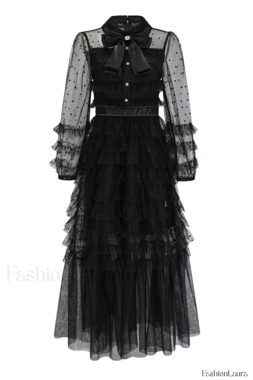 Maddison Polka Stylish Dot Maxi Dress