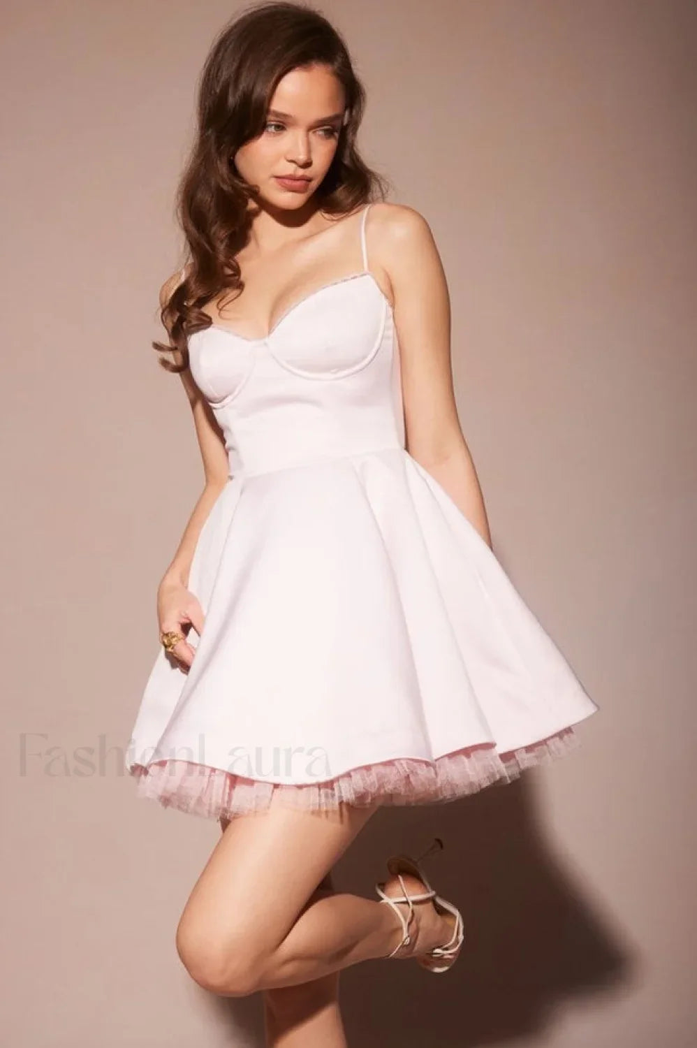 Mademoiselle Ballerina Pink Charming Tulle Mini Dress