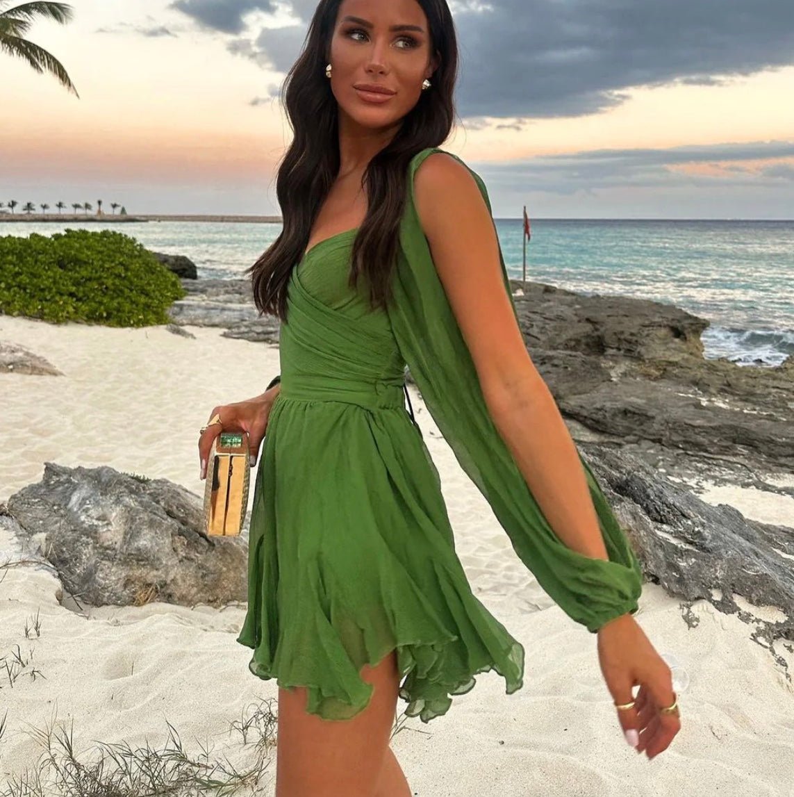 Jimena Refined Airy Midi Dress for Women Brunch Outfit Idea