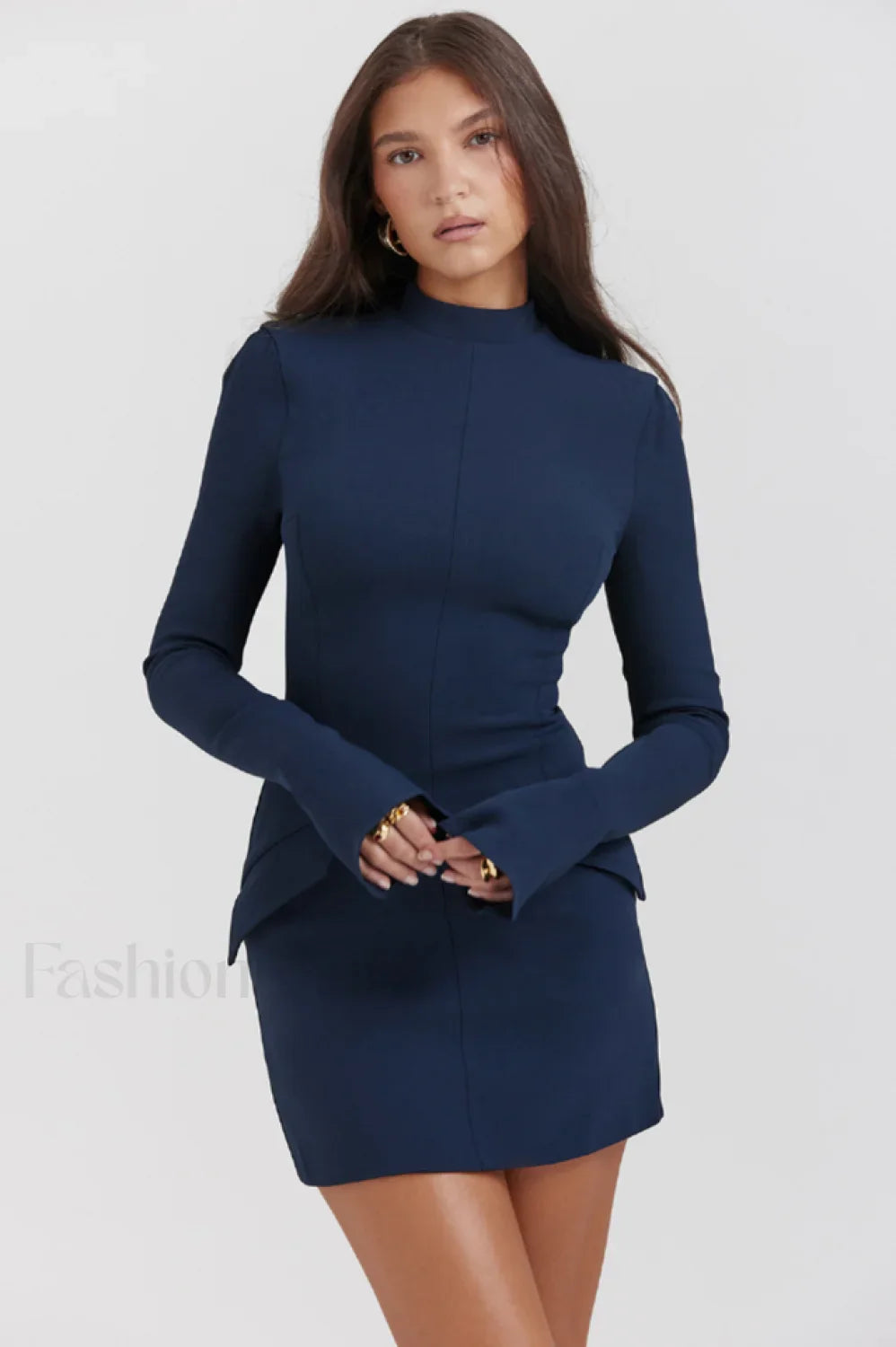Mahalia Navy Stylish Mini Dress