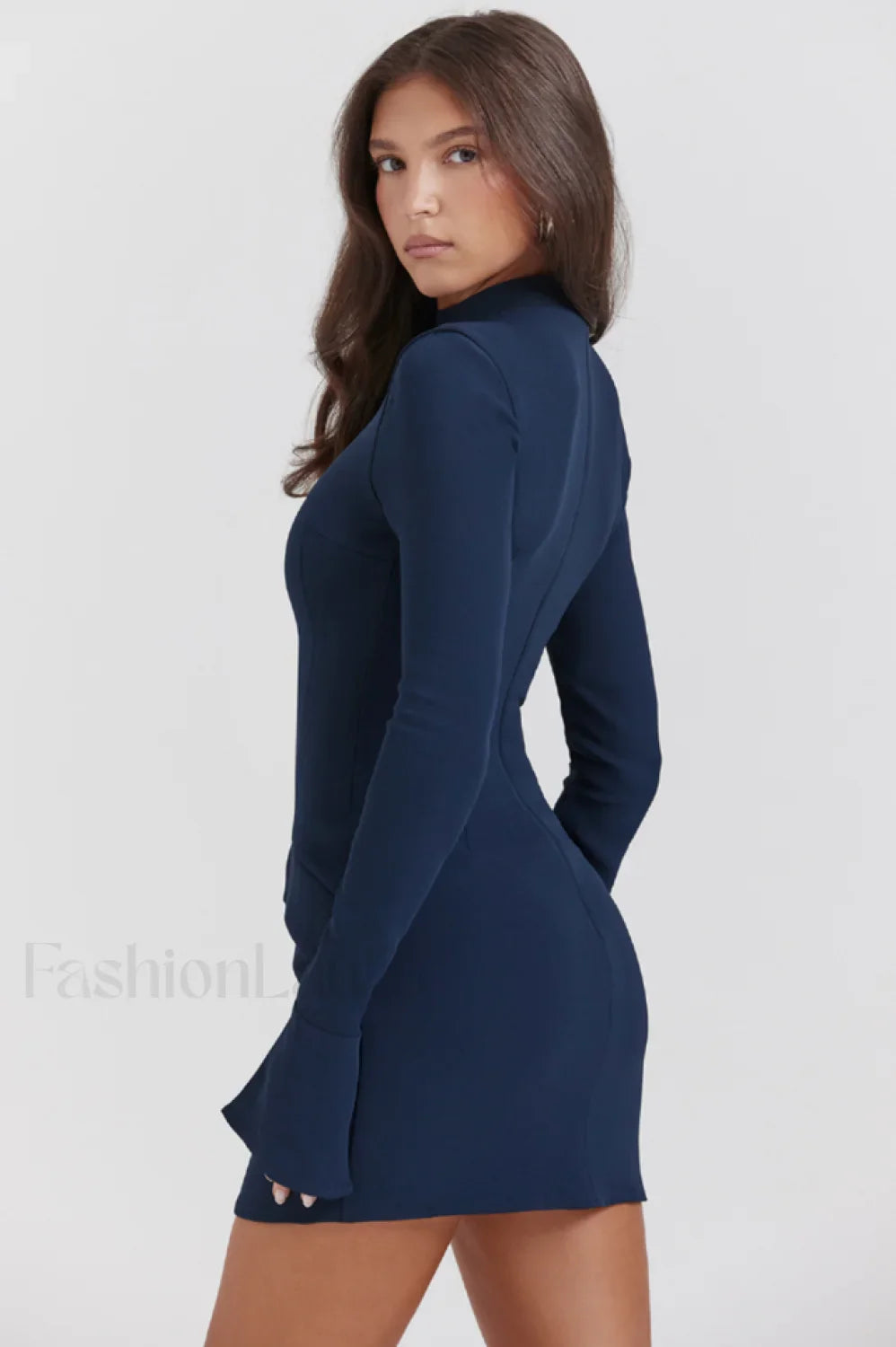 Mahalia Navy Stylish Mini Dress