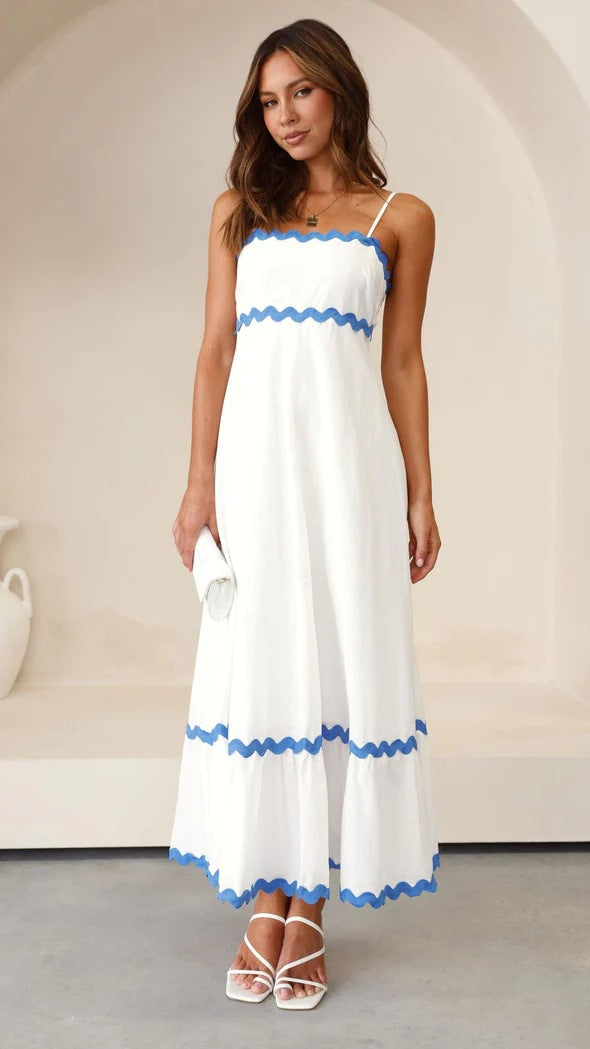 Clara Premium In Contrast, a Long Capri Dress Wardrobe Essential