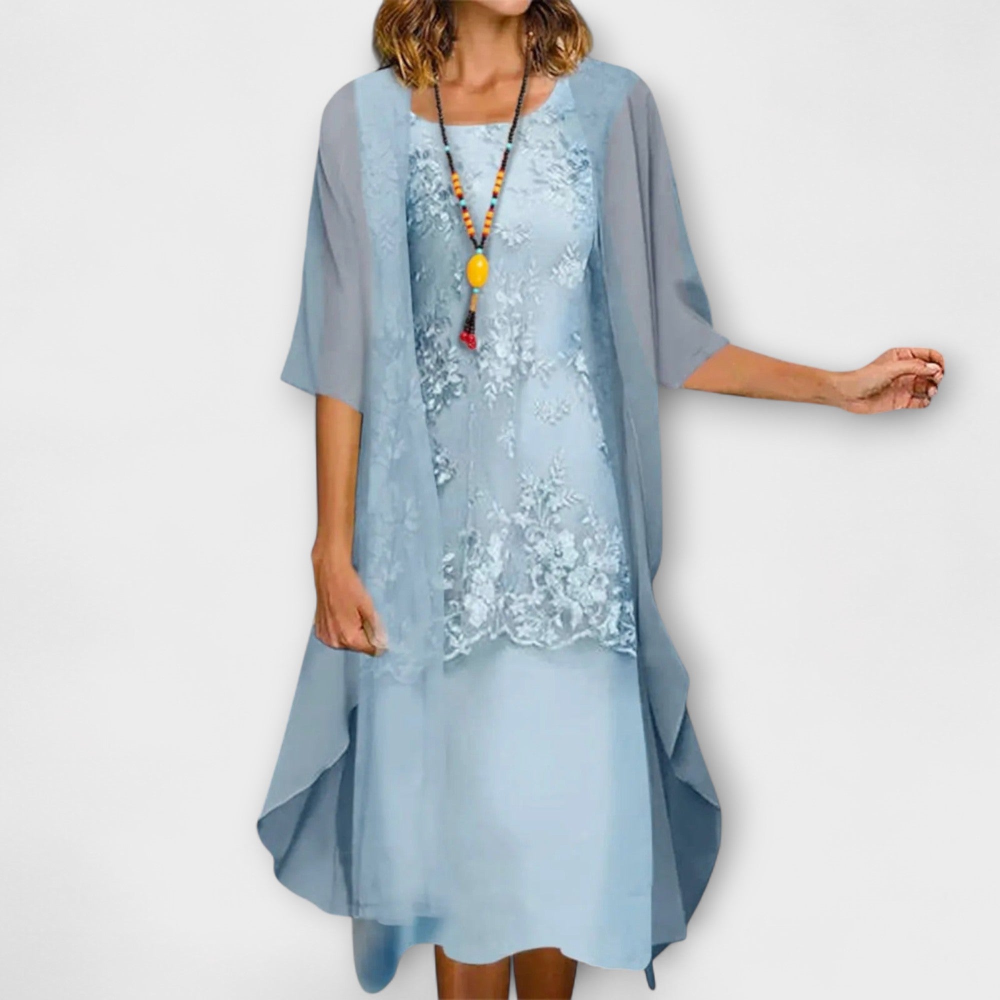 Penliah | Elegant Dress Sky Blue