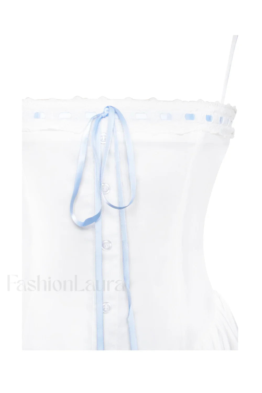 Malia Drop Waist Corset Graceful Lace Up Back Mini Dress