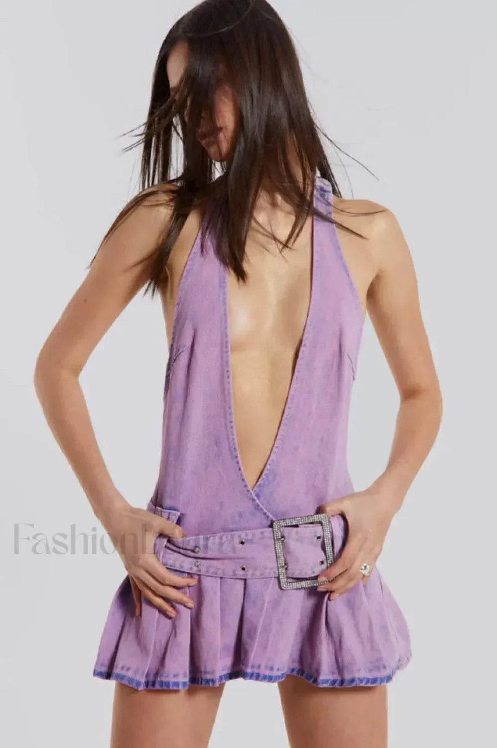 Malibu Plunge Stylish Mini Dress