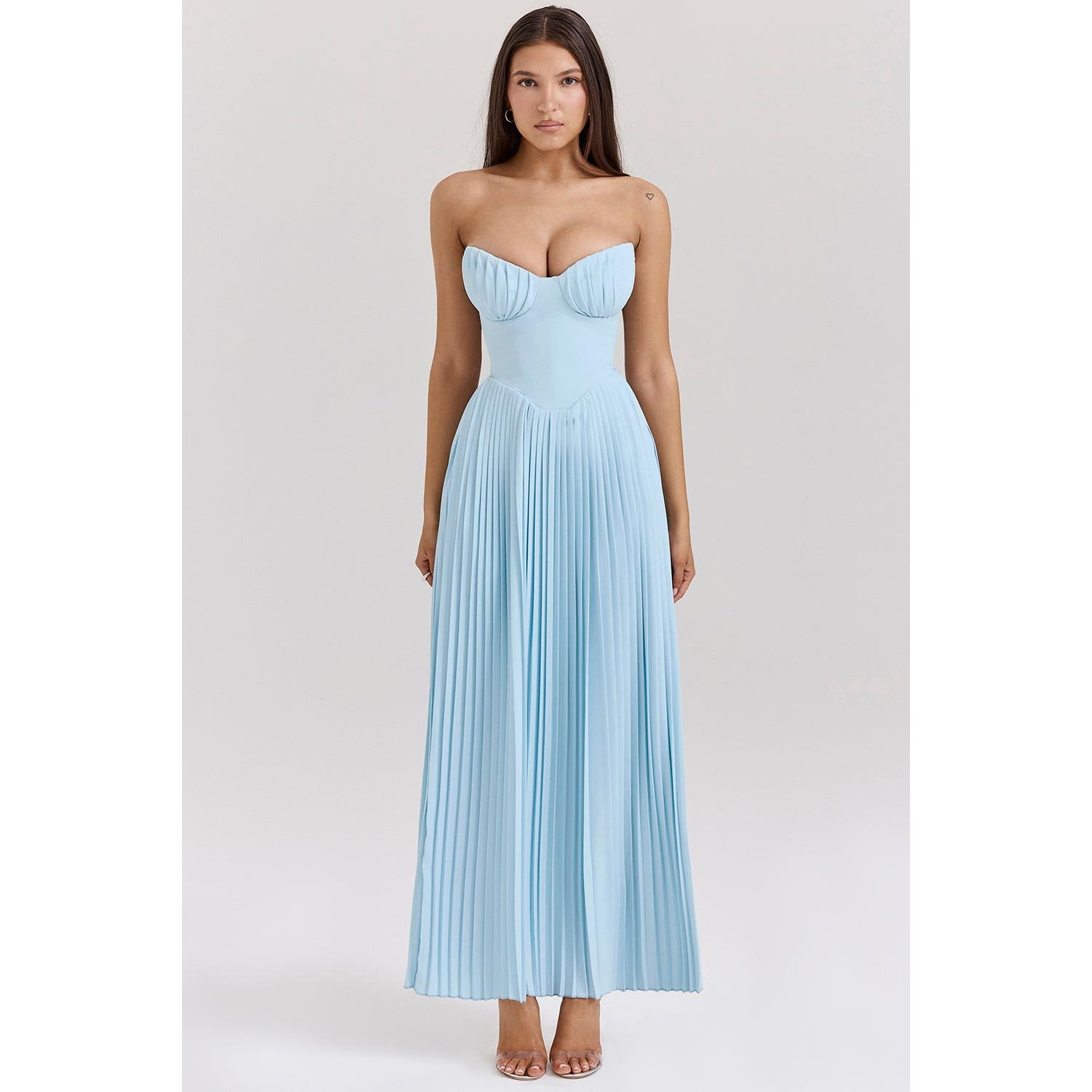 Casandra Chic Long Dress with Corset Silhouette Collection
