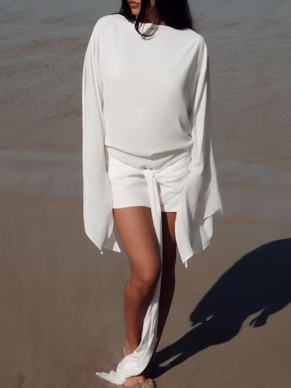 Margot Draped Open Back Mini Dress