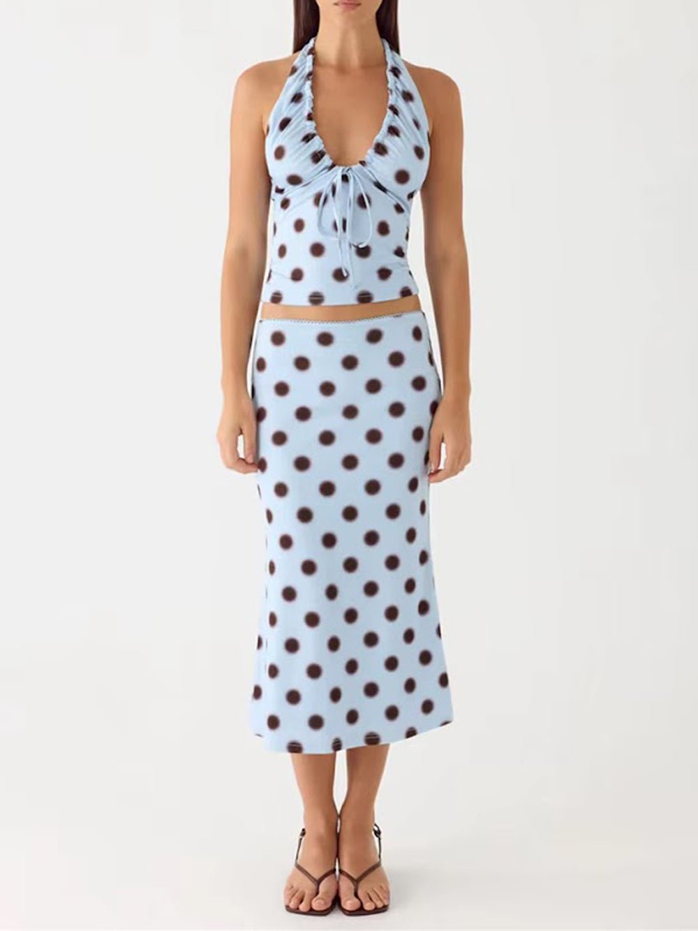 Marisol Polka Dot Skirt Set