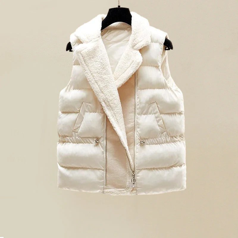 Turtleneck Sweater Cable Knit Wide Leg Pants and Puffer Vest Three Piece Set