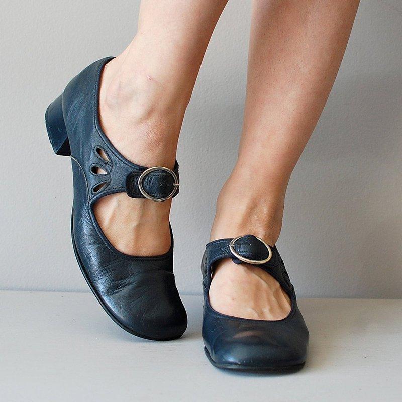 Mary Janes Summer Low Heel Vintage Shoes