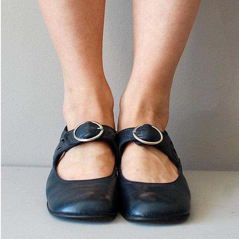 Mary Janes Summer Low Heel Vintage Shoes