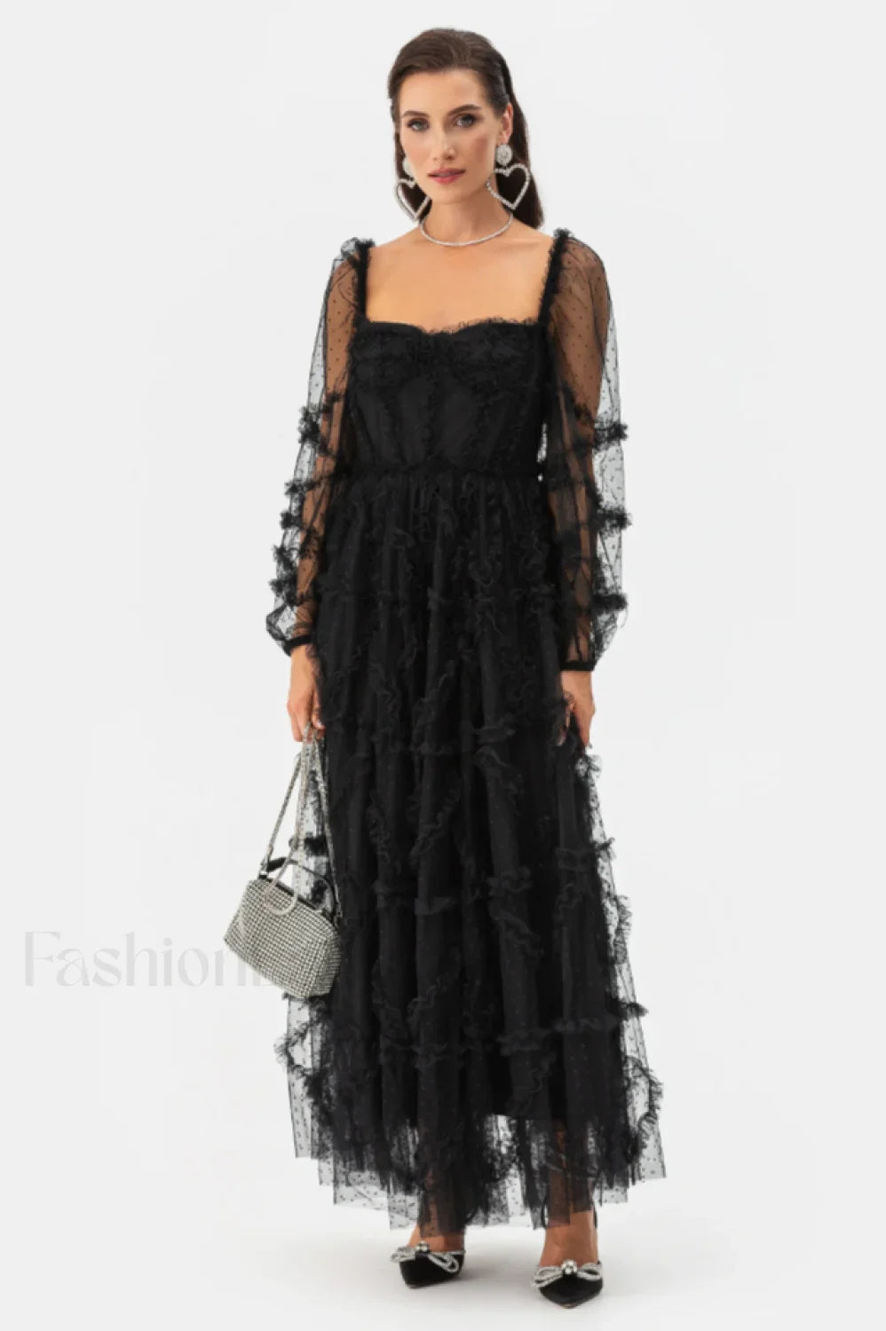 Maryam Sweetheart Stylish Belted Maxi Dress