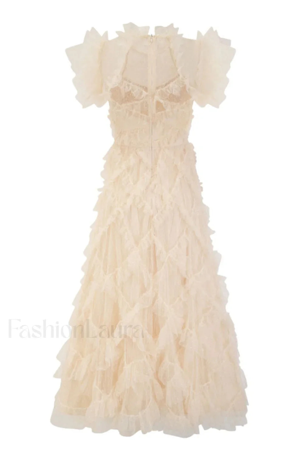 Maxine Floral Embroidery Charming Sleeveless Maxi Dress