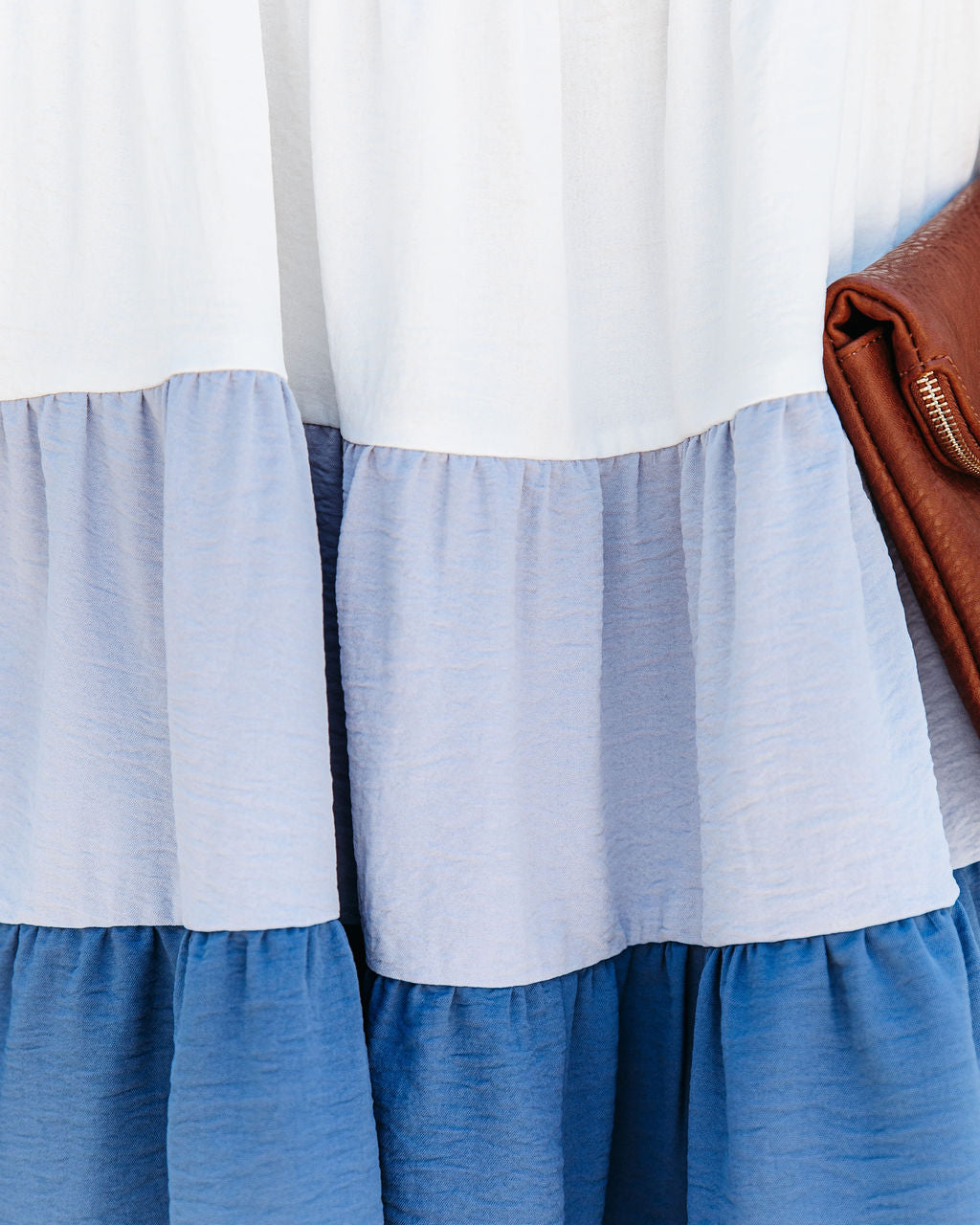 Melody Of Summer Pocketed High Low Tiered Midi Dress