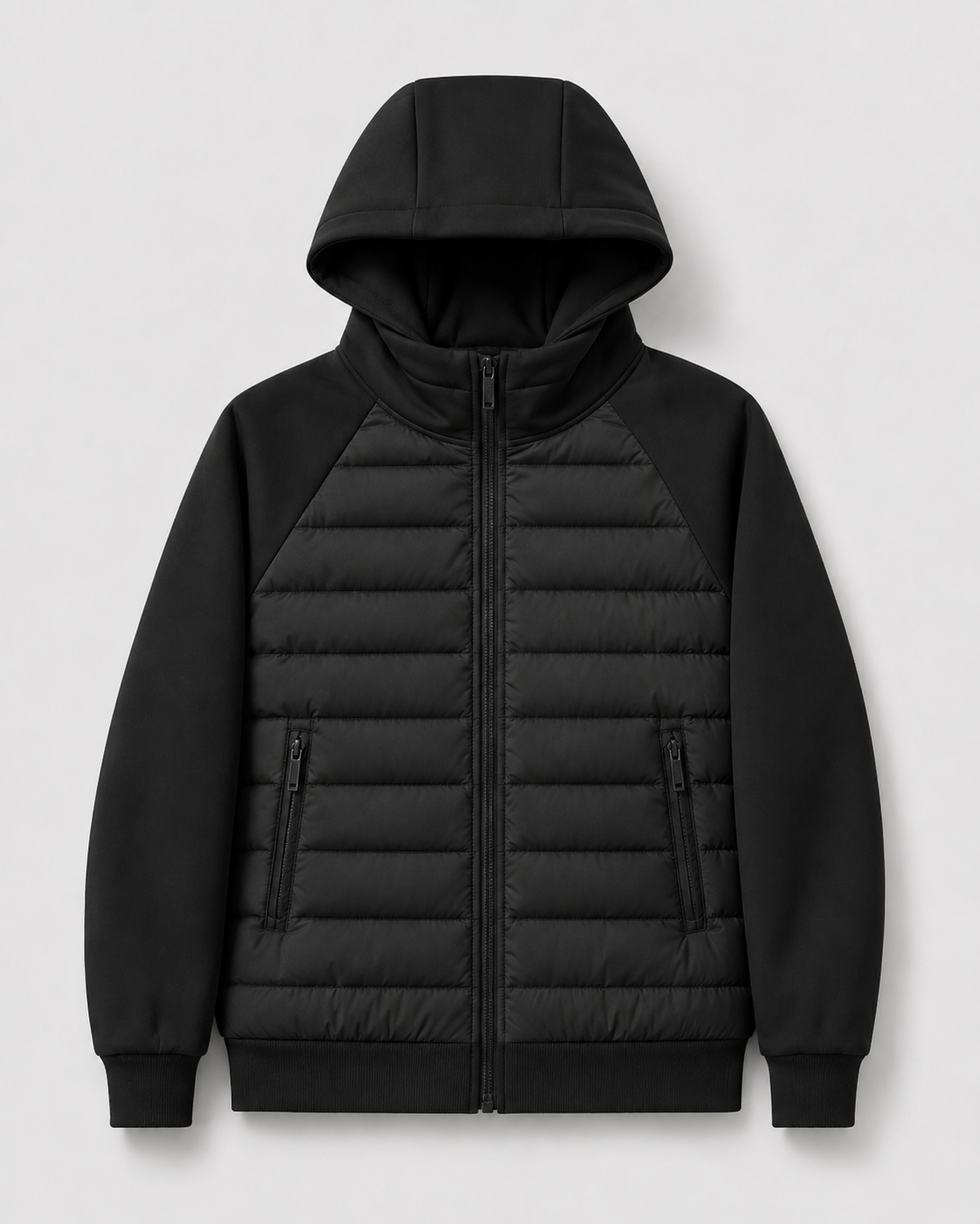 Men's Hybrid Quilted Hooded Jacket