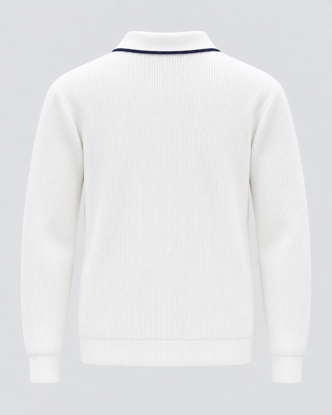 Men's Johnny Collar Polo Sweater - Rib-Knit Regular Fit