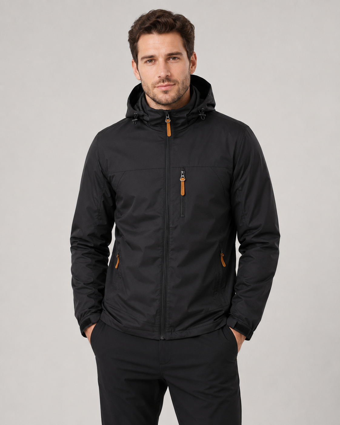 Men's Lightweight Hooded Windbreaker