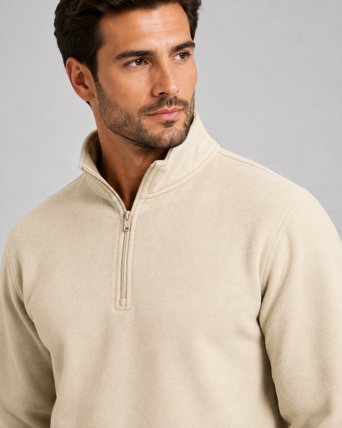 Men's Quarter-Zip Tracksuit Set - Tapered Joggers