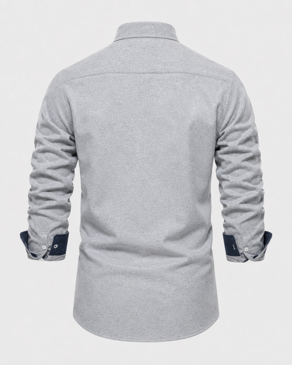Men's Slim Fit Button-Down Shirt with Contrast Cuffs