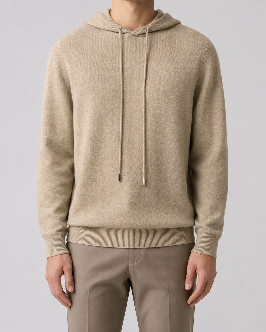 Men's Wool Knit Hoodie