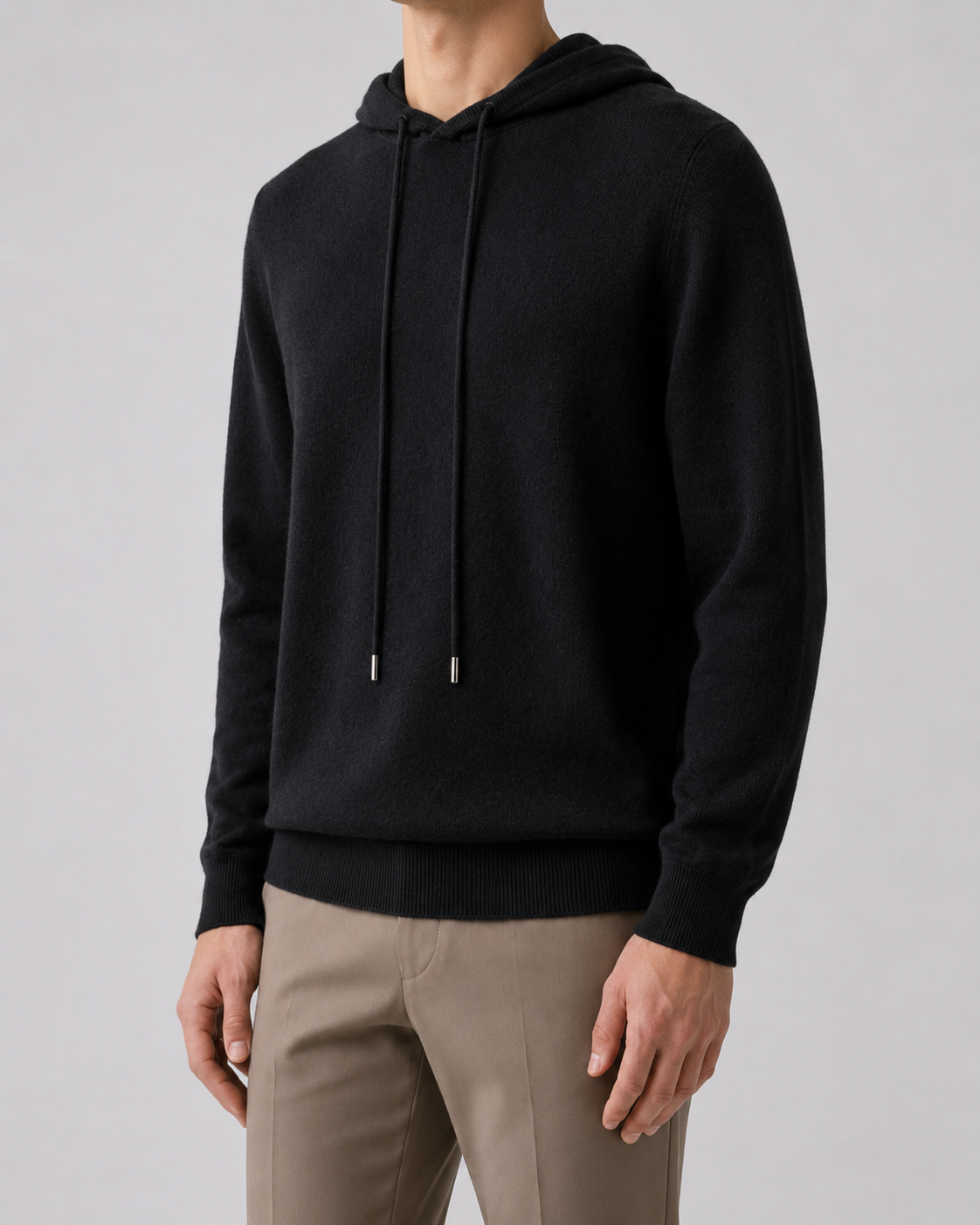 Men's Wool Knit Hoodie