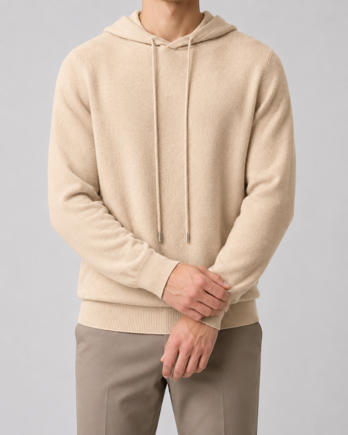 Men's Wool Knit Hoodie