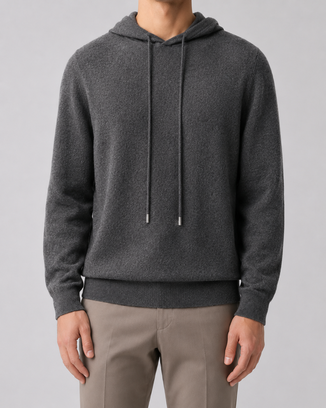 Men's Wool Knit Hoodie