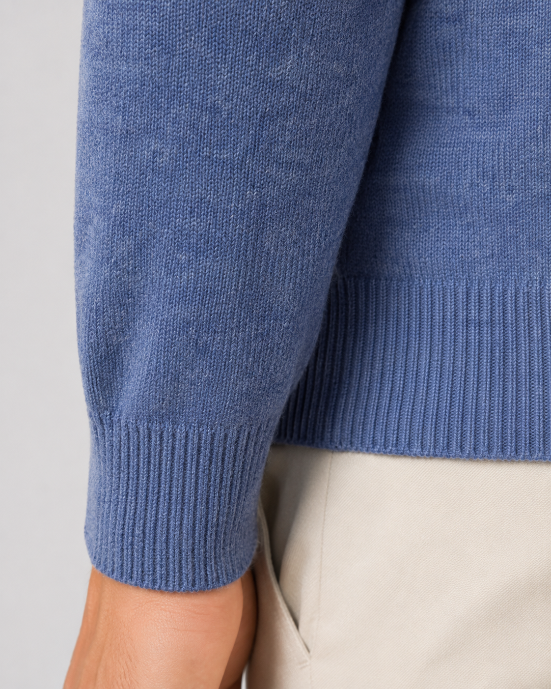 Men's Wool Knit Polo Sweater