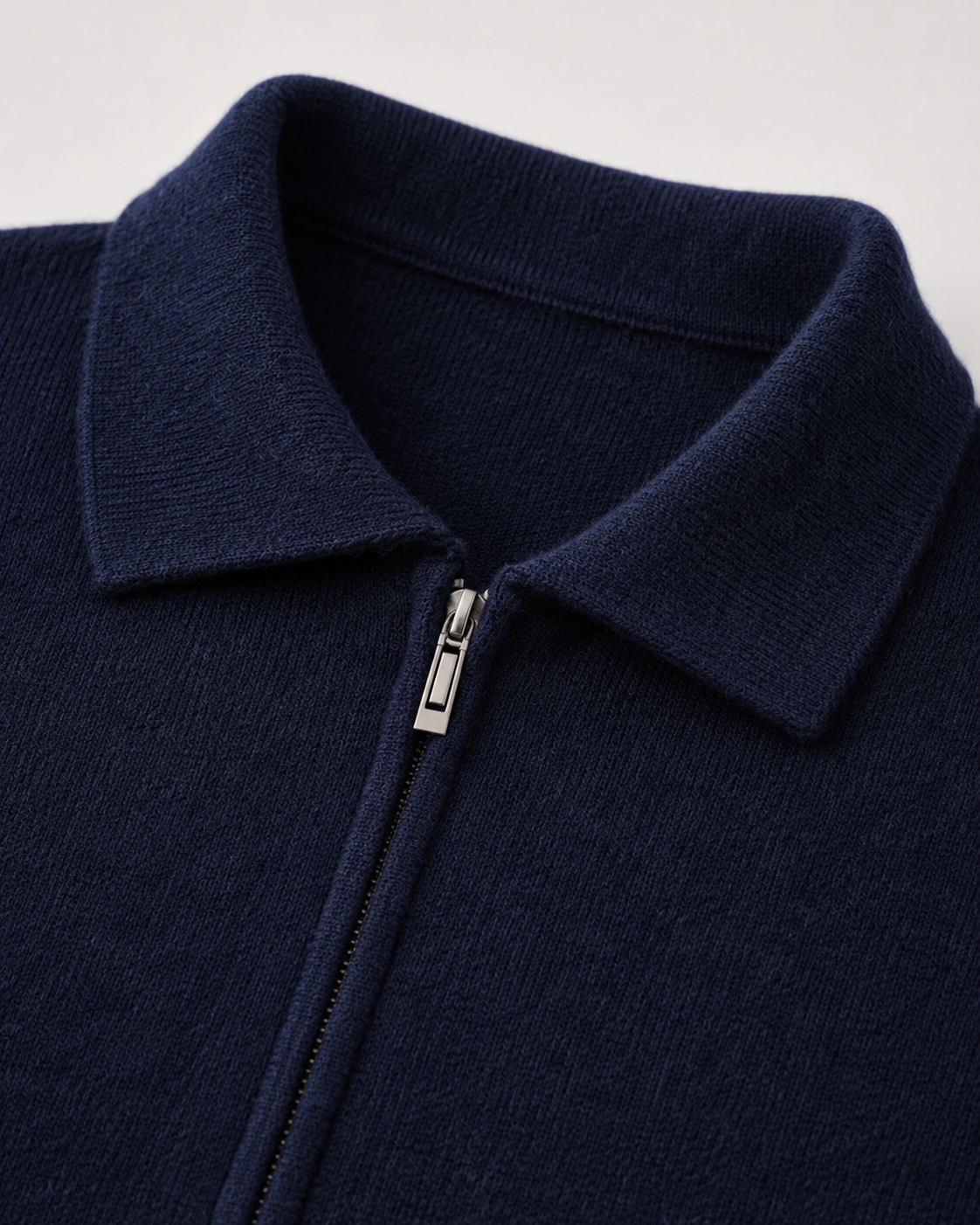 Men's Wool Zip-Up Sweater