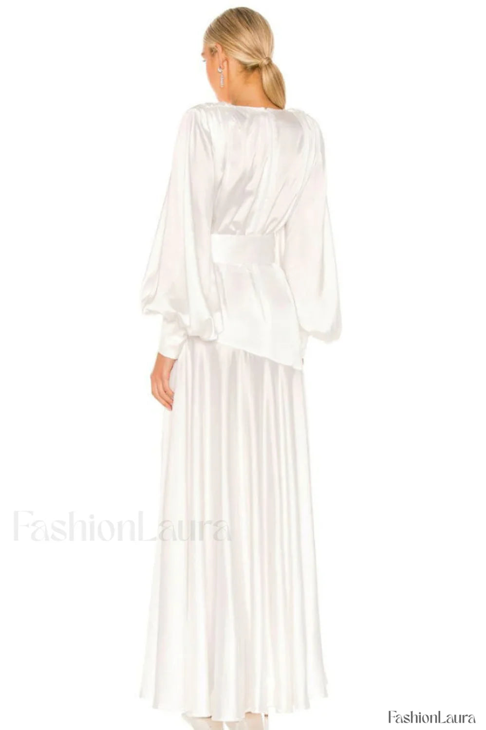 Michele Satin Stylish Formal Maxi Dress