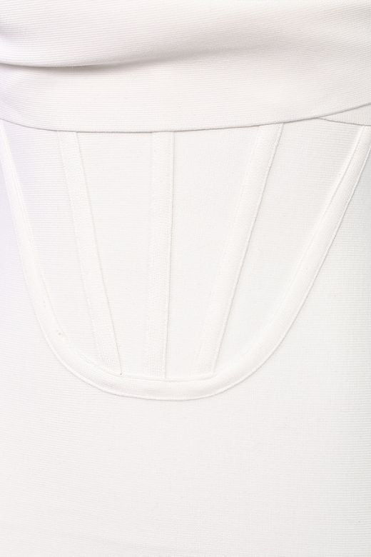 Miles Bodycon Midi Dress - Pearl White