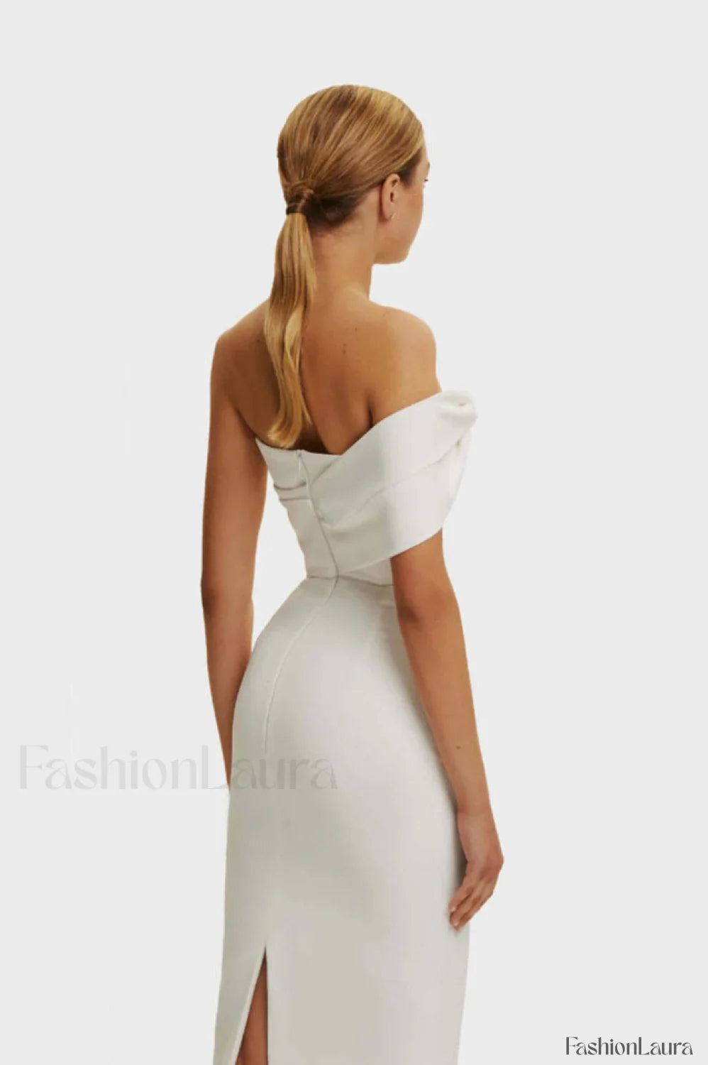 Milla Nova Draped Charming Crepe Midi Dress