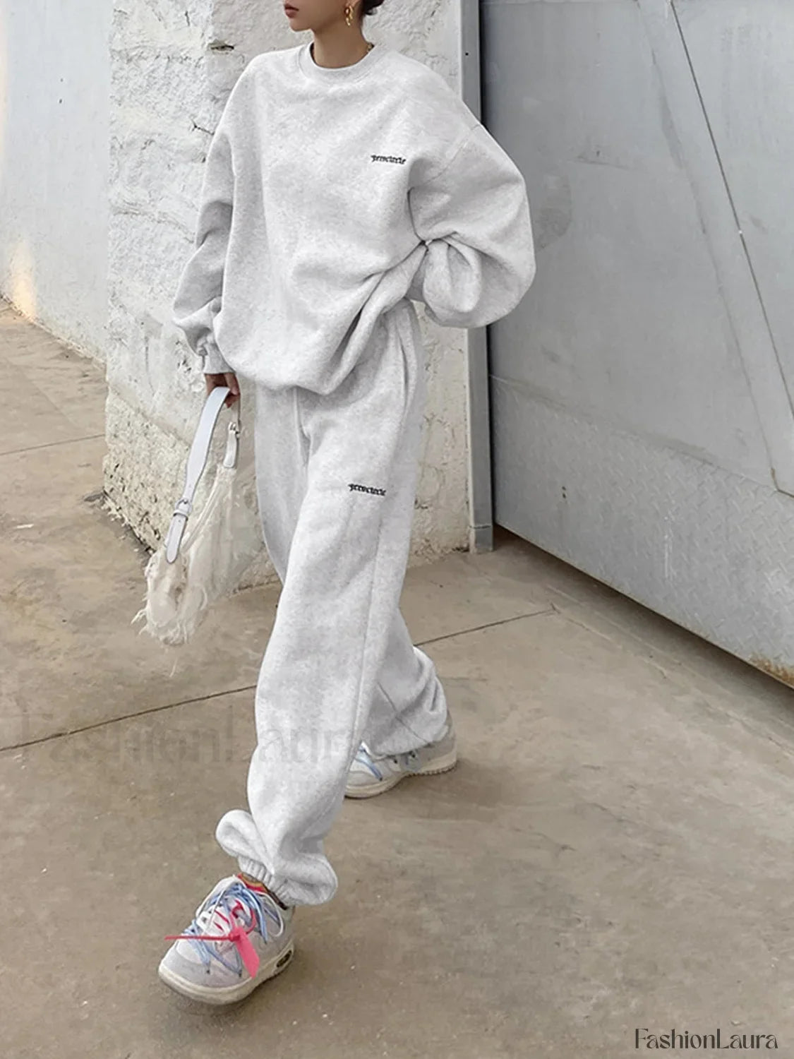 Minimalism Oversized Two Piece Modern Long Sleeve Pants Set