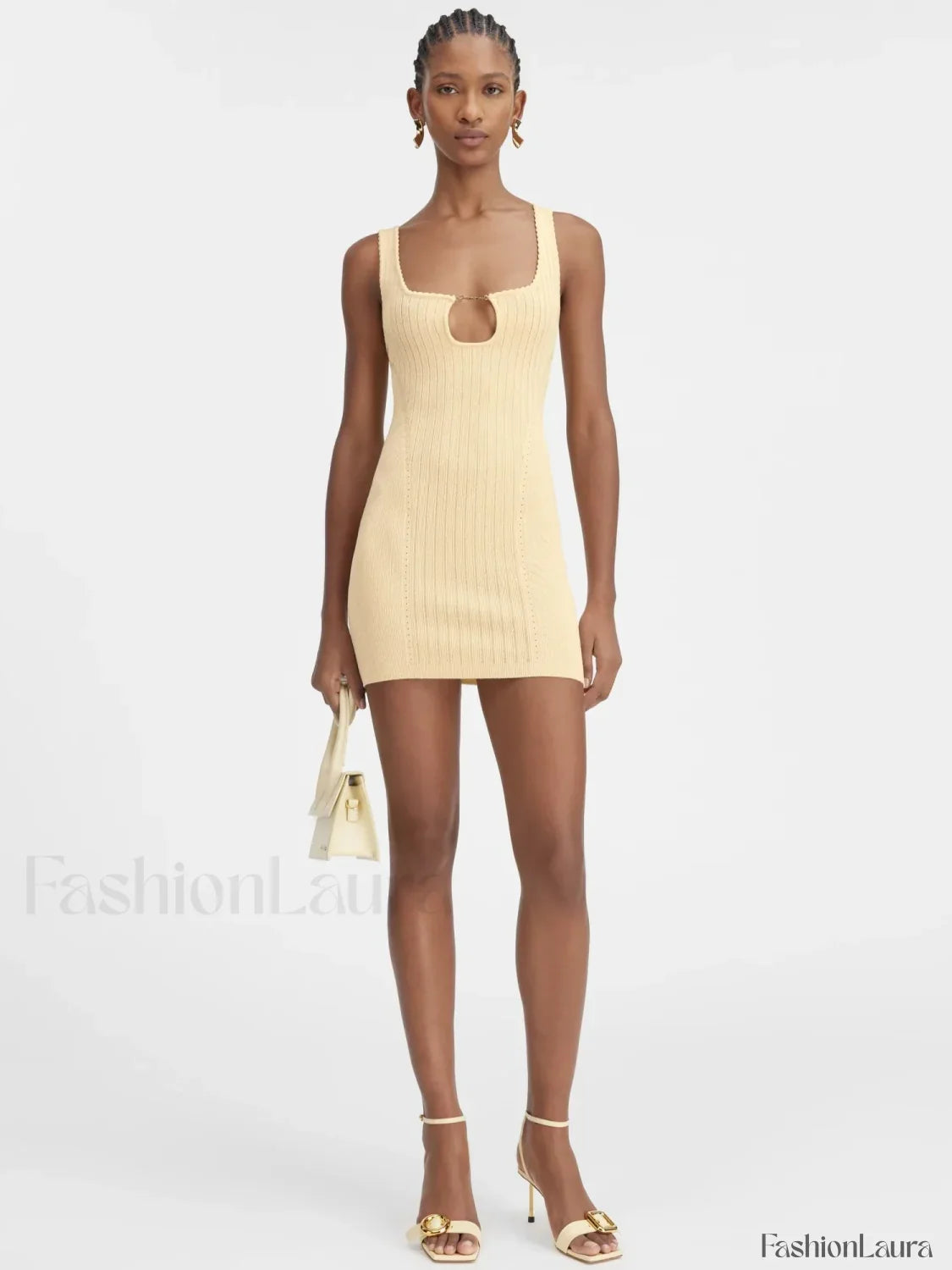 Minimalist Knit Party Mini Dress