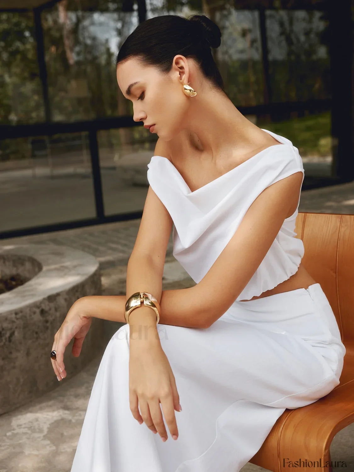 Minimalist Open Graceful Wide Bracelet