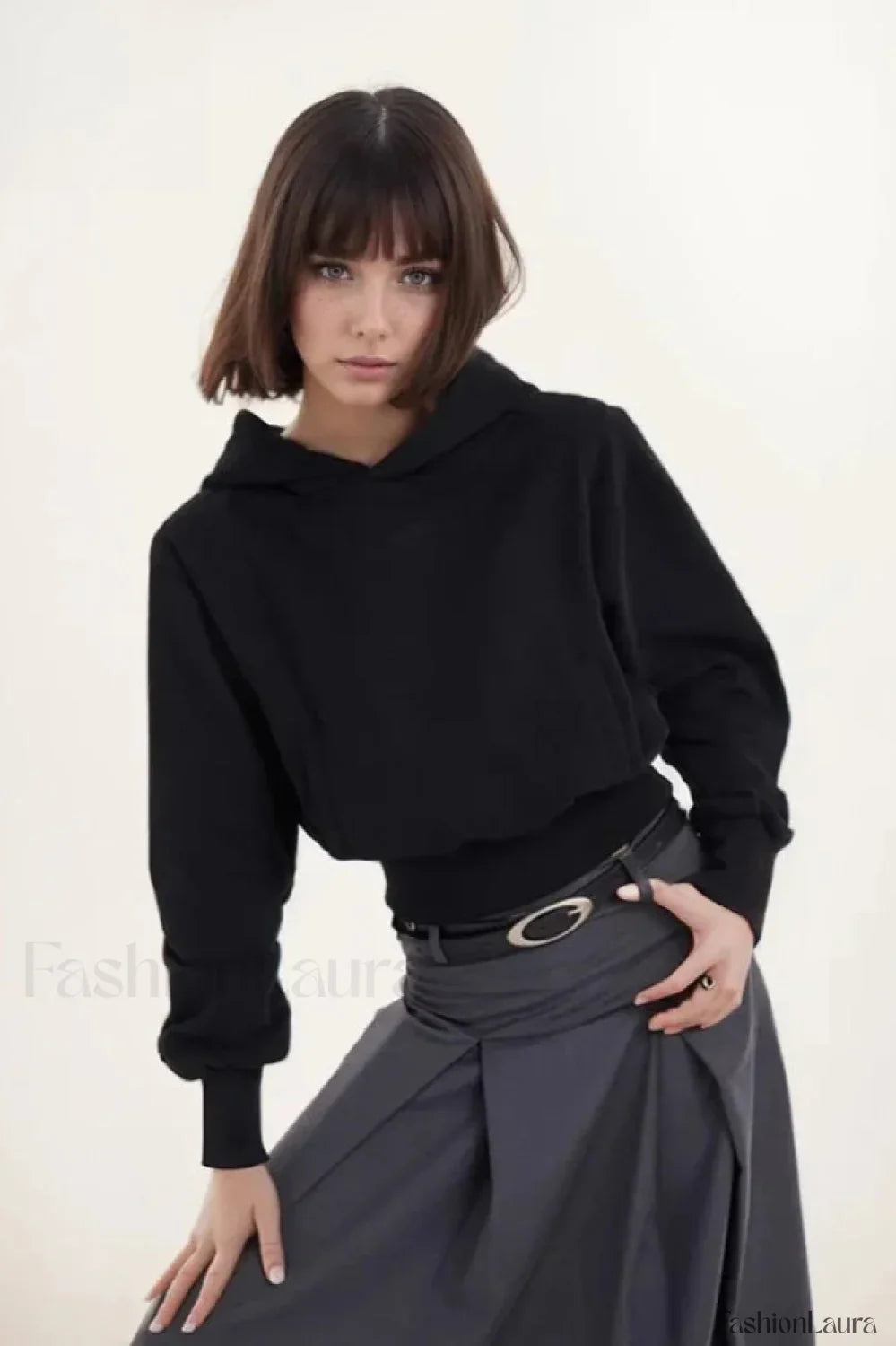 Minimalist Solid Color Cotton Hooded Hoodie