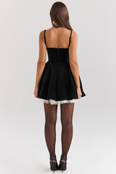Velvet Tulle Mini Dress - View 3