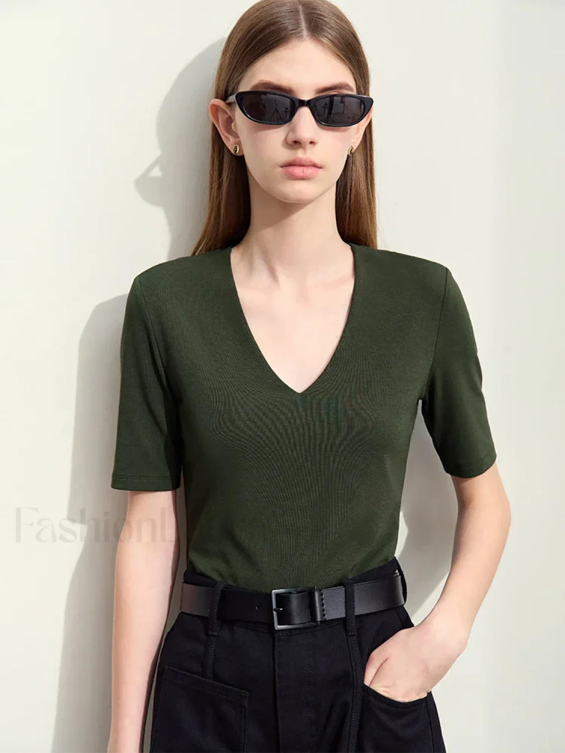 Modal Slim V-Neck T-Shirt