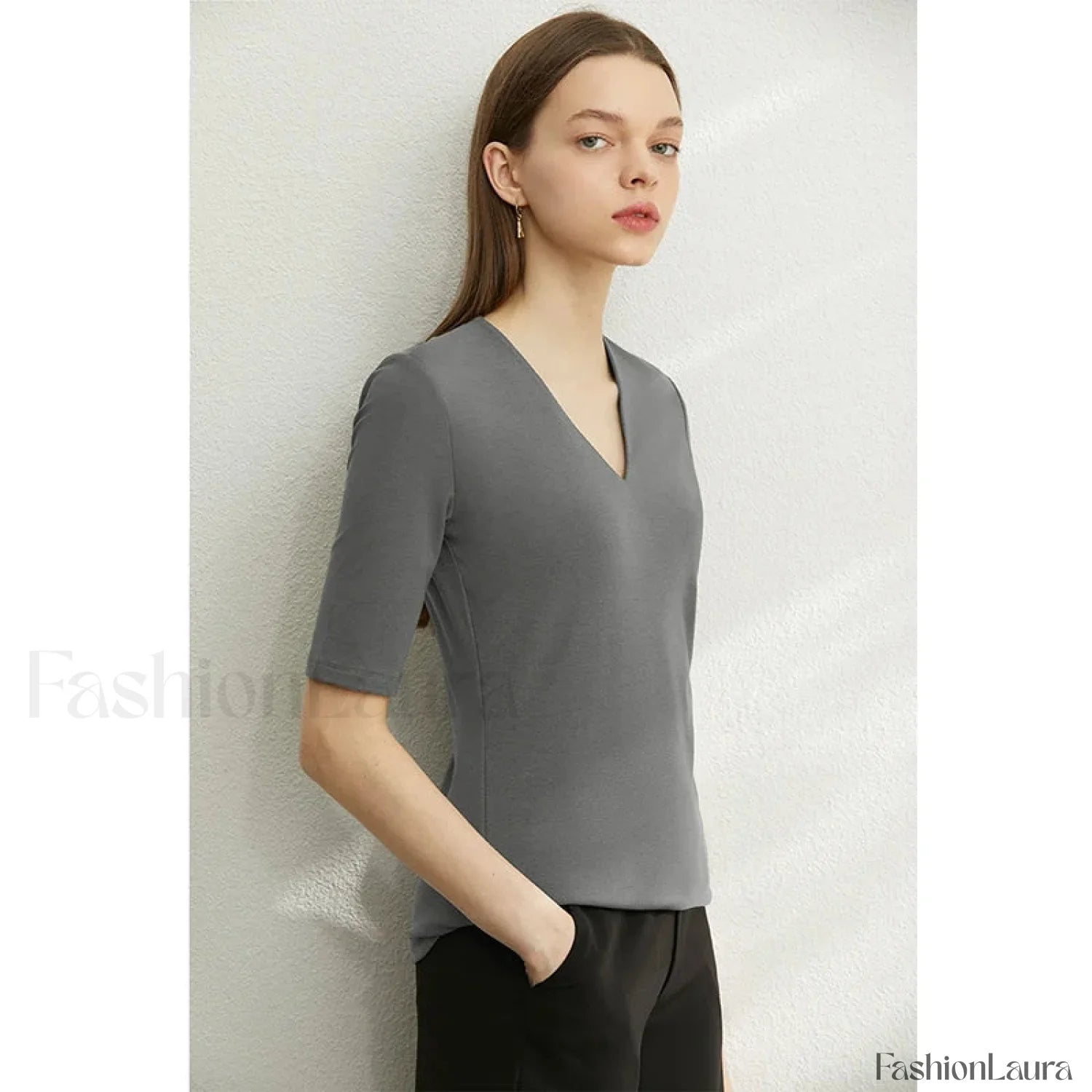 Modal Slim V-Neck T-Shirt