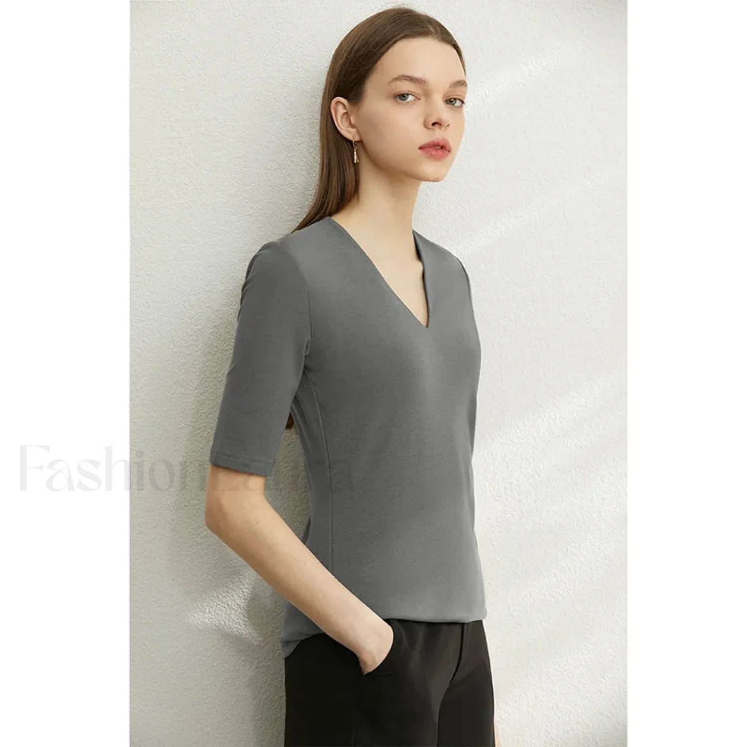 Modal Slim V-Neck T-Shirt
