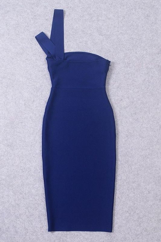 Molly Bandage Midi Dress - Navy Blue