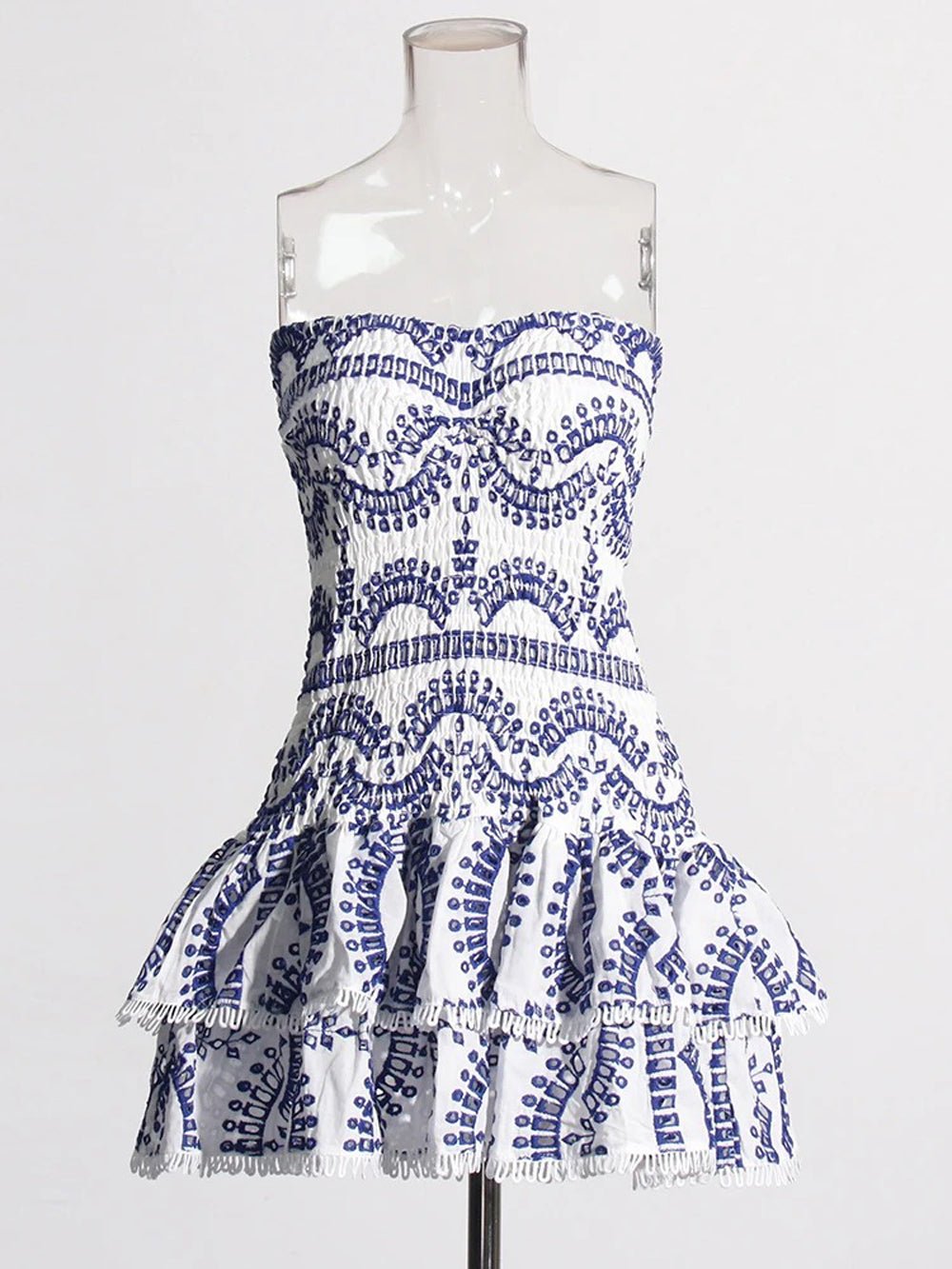 Molly Hollow Out Strapless Mini Dress - Fashion Pov
