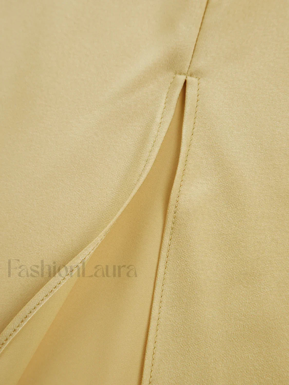 Moonlight Open Back Satin Slit Long Dress