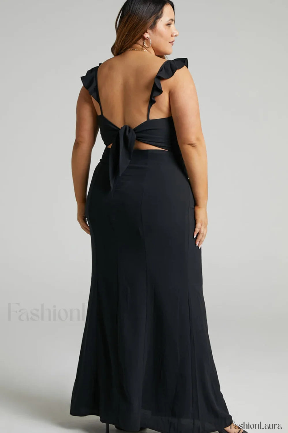More Than This Charming Ruffle Strap Maxi Dress