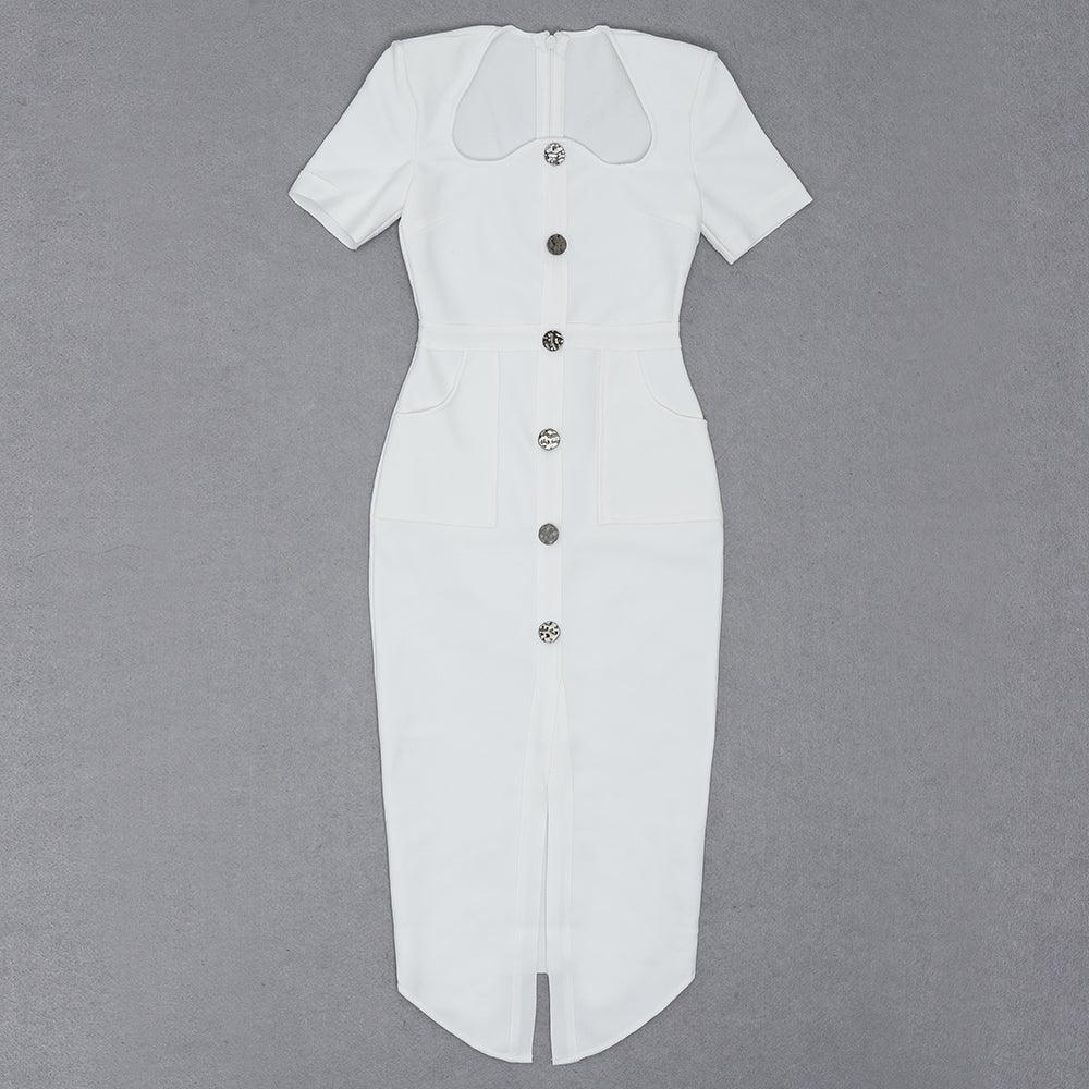 Morley Button Down Slit Hem Dress