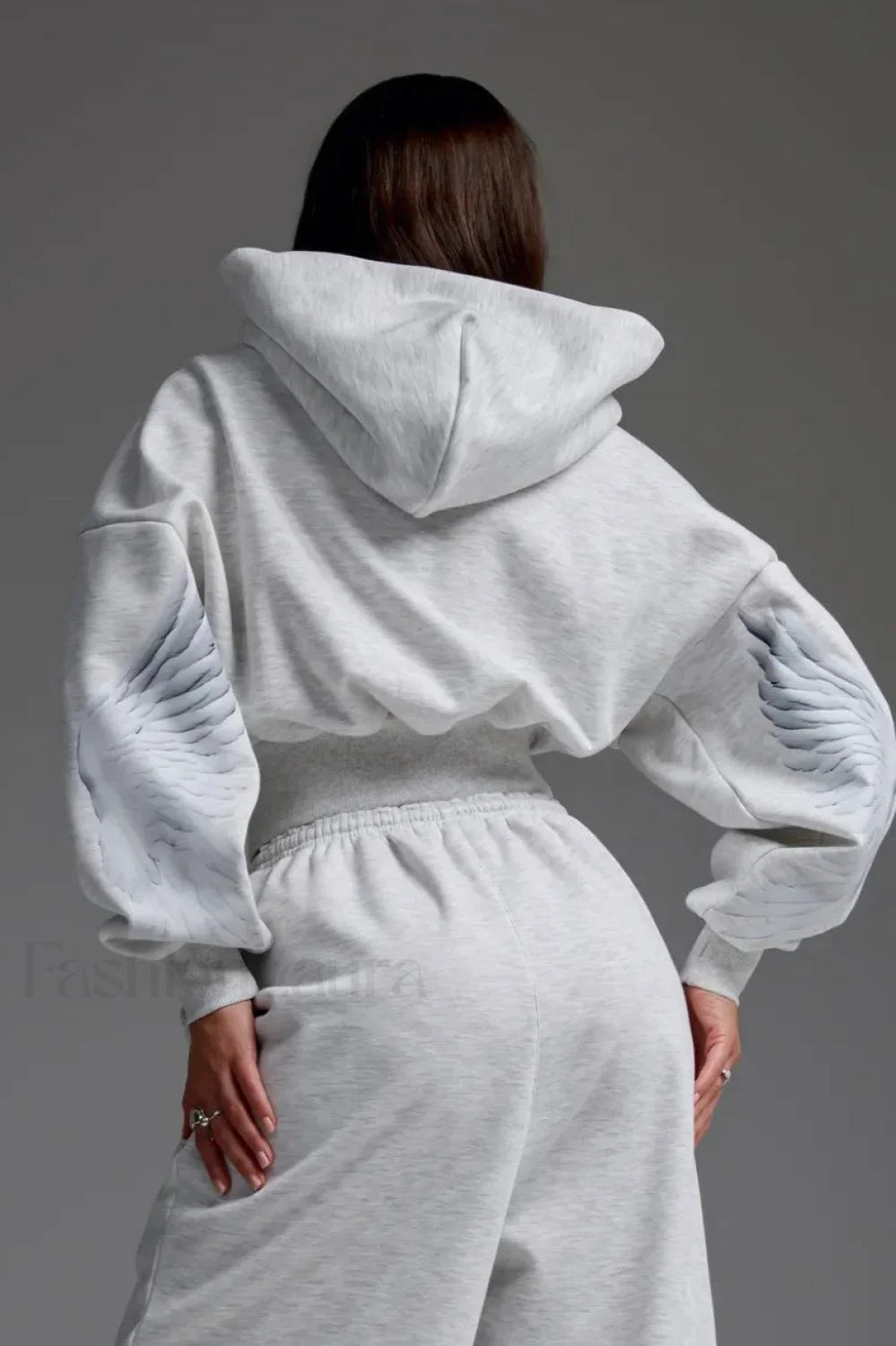 Motorcycle Print Zip-Up Hoodie