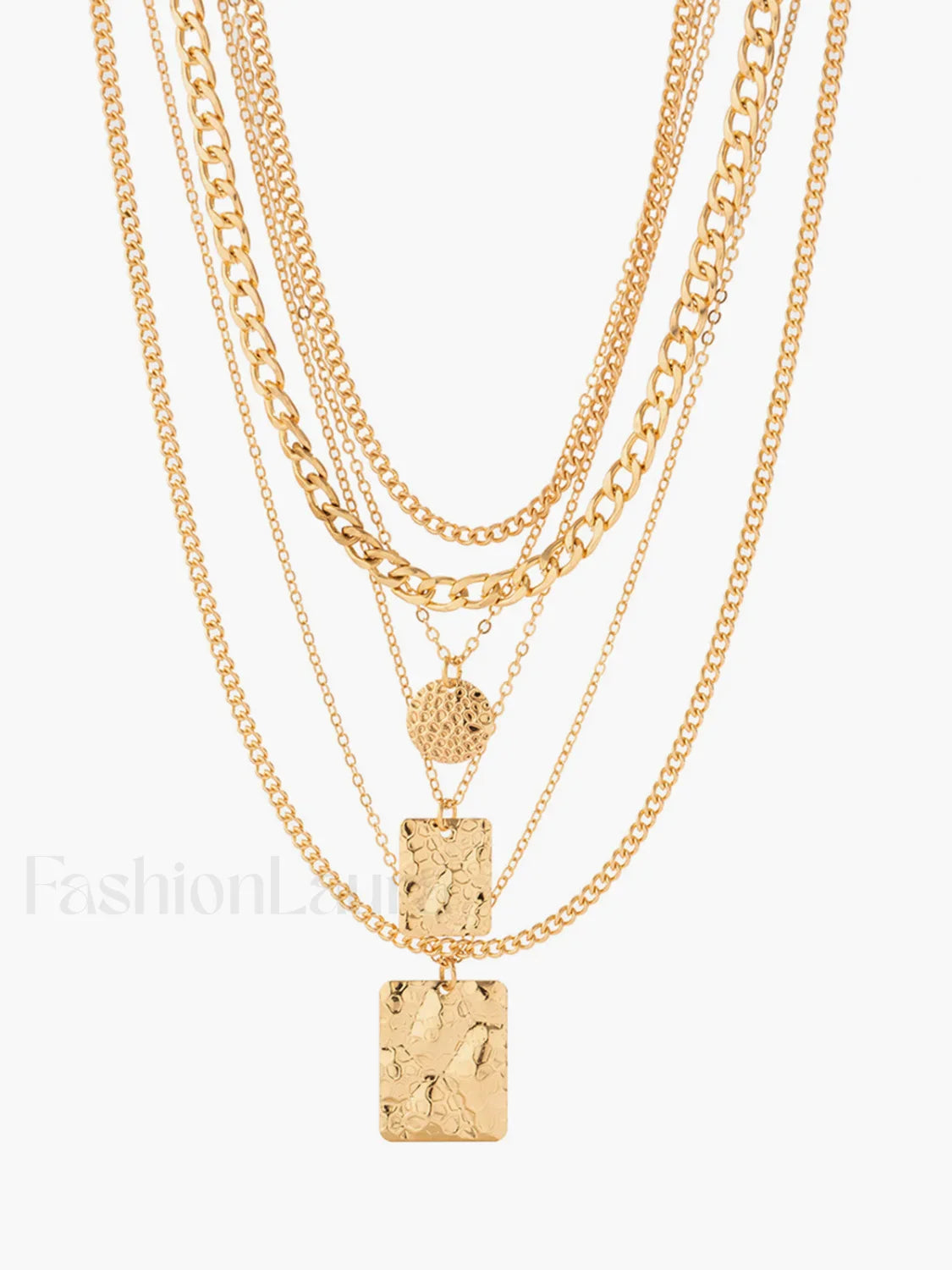 Multi Strand Gold Layered Necklace